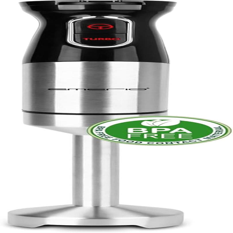 Emerio HB-111446 Mikser stojący, TESTSIEGER Cena/Leistung, Gummierter Rutschfester Griff, Edelstahl, Bpa-Frei, Schwarz, 250W Kuchnia Naty Shop 1000W