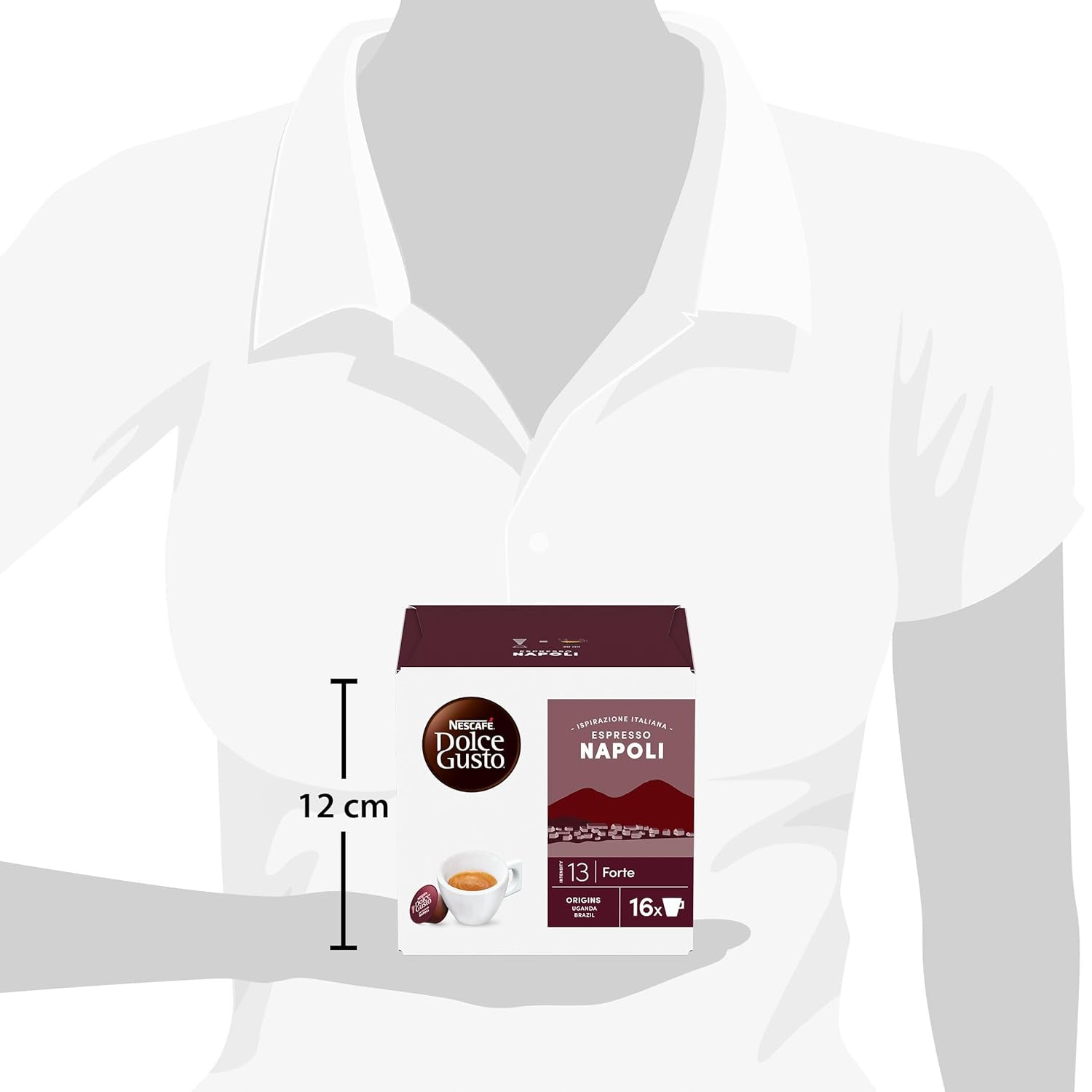 NESCAFÉ DOLCE GUSTO Inspirazione Italiana Espresso Napoli Kaffeekapseln 3-pak (3 x 16 Kapseln)