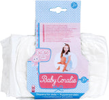Pieluszki Theo Klein 1673 Baby Coralie | Dla lalek od 30 do 50 cm | Trzy pieluszki zapinane na rzep | Zabawka dla dzieci od 3 roku życia