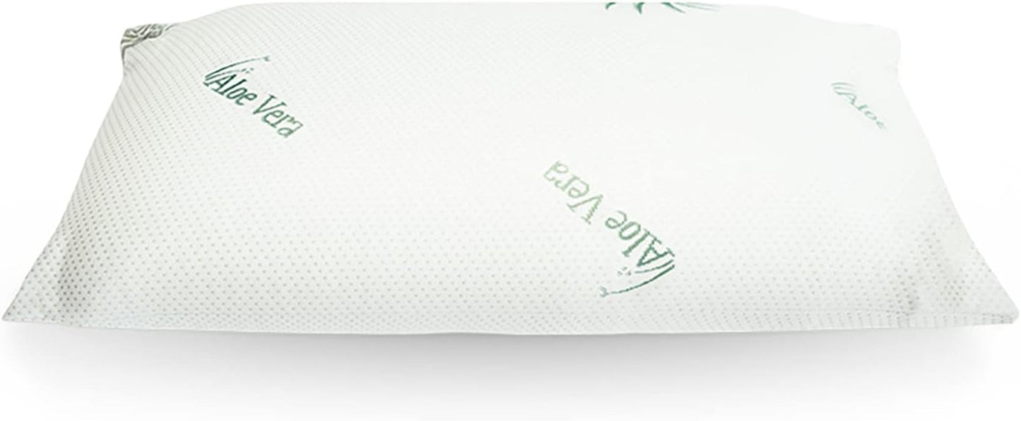 Ergonomiczna poduszka Mister Sandman 40X80, poduszka pod szyję z poszewką Aloe Vera, poduszka Visco idealna do podkładów na brzuchu, na plecach i na boku, poduszka z pianki memory, ortopedyczne poduszki szyjne Naty Shop