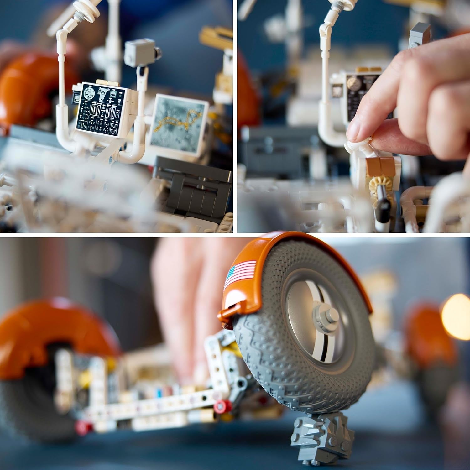 LEGO Technic NASA Apollo Lunar Roving Vehicle (LRV), model łazika księżycowego dla dorosłych, kosmiczny przedmiot kolekcjonerski dla miłośników nauki, zabawka do budowania, model pojazdu kosmicznego 42182 Zestawy do budowania Kup w sklepie LEGO