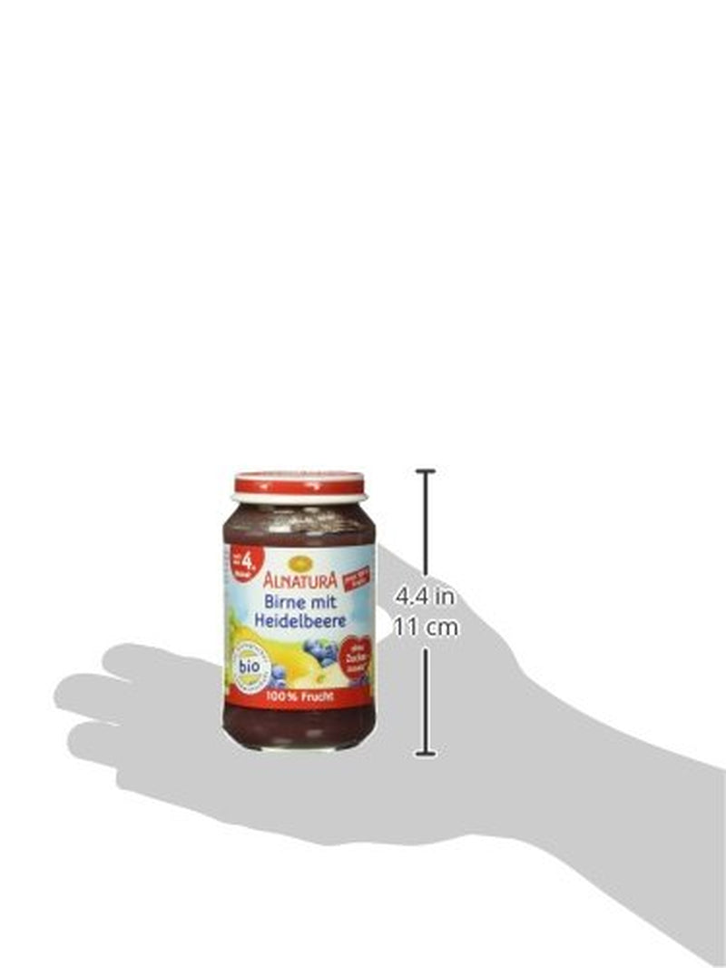 Ekologiczna gruszka z jagodami, po 4 miesiącu, 190g