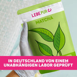 Lebepur BIO Matcha w proszku 100G - Najwyższa jakość z Japonii Bez dodatków - 100% czysta zielona herbata w proszku do Matcha Latte, herbaty Matcha, zielonej herbaty, smoothie - japońska zielona herbata