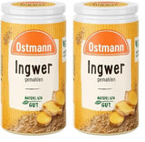 Ostmann Gewürze - Ingwer gemahlen | Nachfüllbare i nadające się do recyklingu Verpackung | 30 g w der Streudose