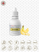 Sugarflair Kosher Banana Natural Food Aromat Intensywne krople smakowe do ciast, babeczek, polew, napojów, lodów - 100% naturalny aromat - 30ml