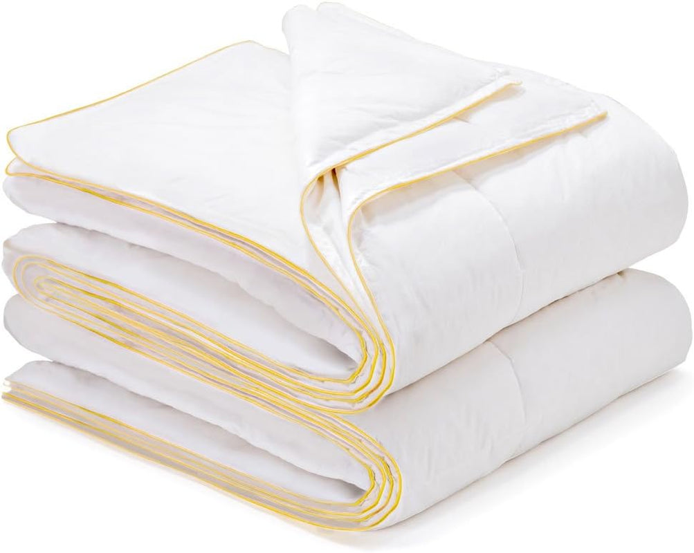 Sancarlos - Vivaldi, kołdra 4-sezonowa z gęsiego puchu, 180 + 120 G/M², 220 X 220 Cm, biała (biała) Kołdry i kołdry Naty Shop Domyślny tytuł