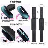 Nail Art Werkzeug Magnetstift, 10 Stück Nagel Magnet Stick Zestaw narzędzi, Nagel Magnet Stift i Starker Magnes Stock Punktierungsstifte dla majsterkowiczów 3D Magnetics Katzenauge UV Gel Polnisch Nagel Kunst
