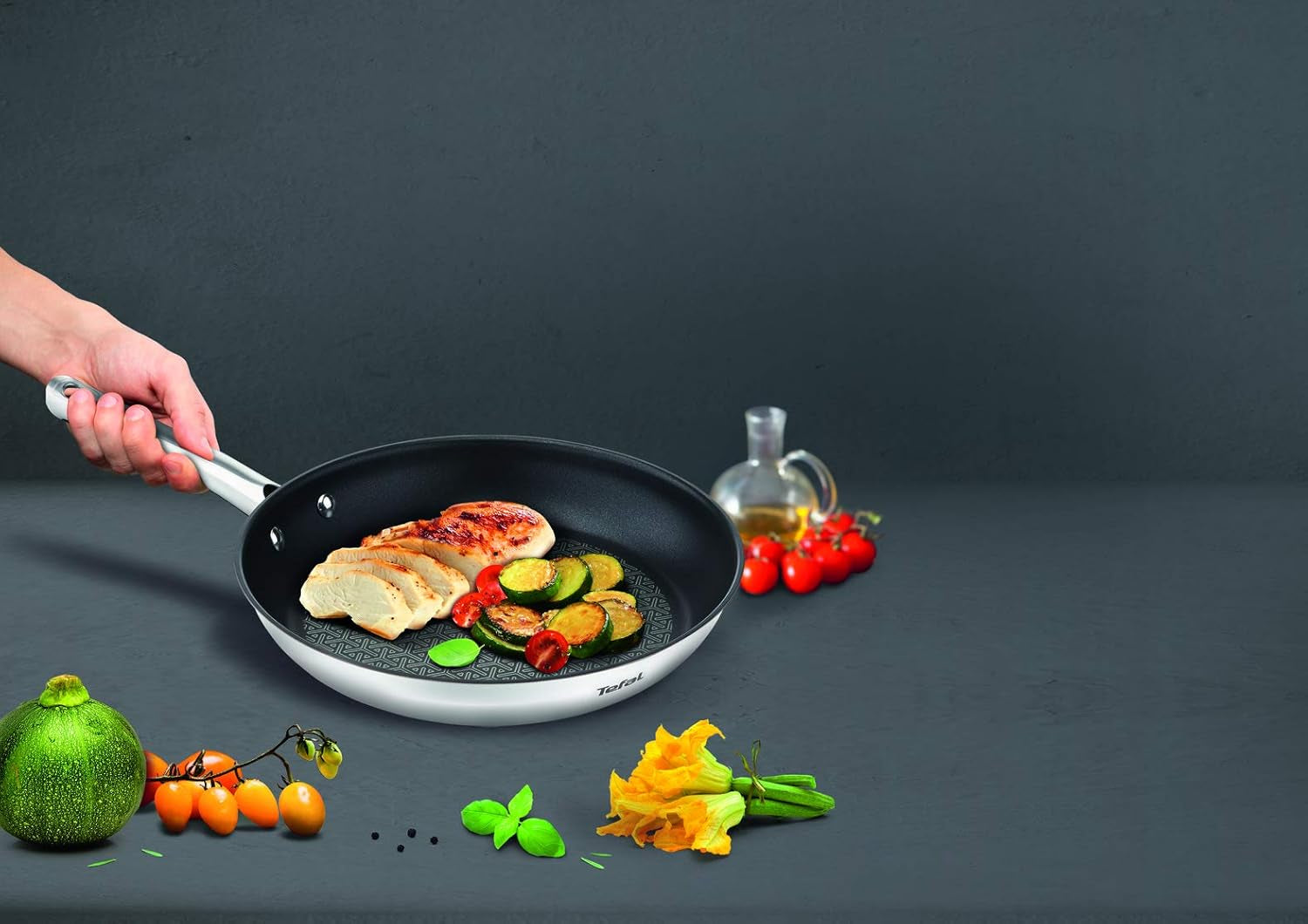 TEFAL DUETTO Zestaw patelni 3 szt. 20/24/28 cm, Garnki i Patelnie indukcyjne Naty Shop
