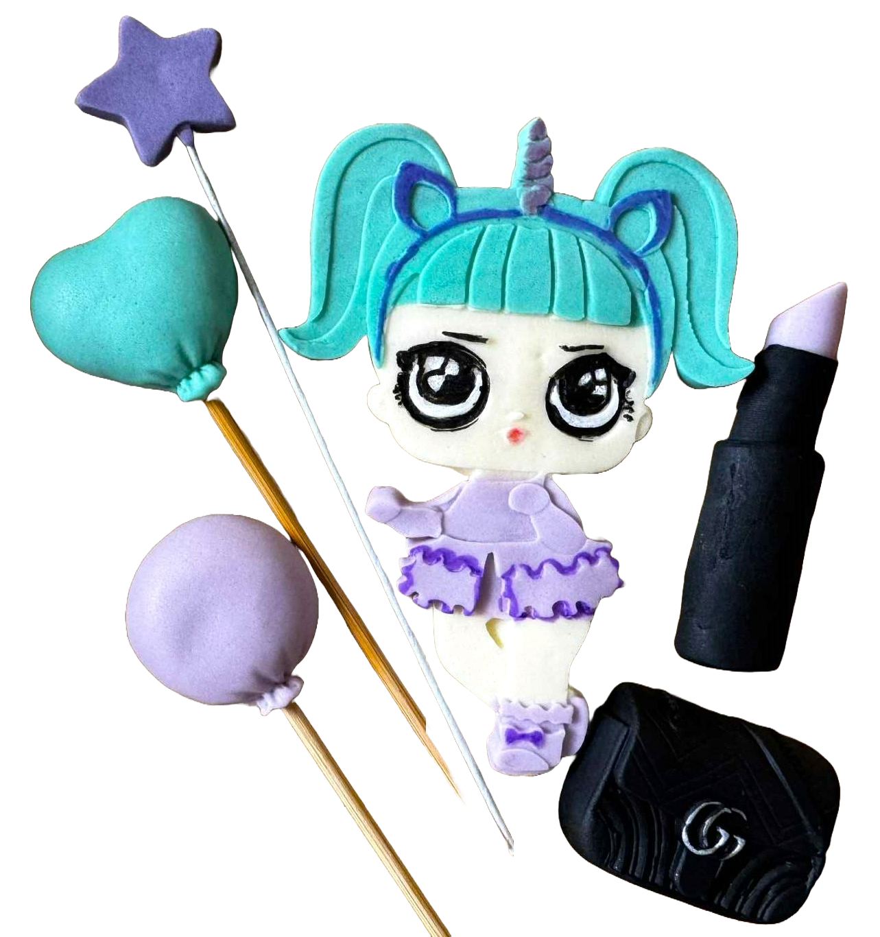 Zestaw jadalnych dekoracji, LOL Doll Dekoracje ze sklepu Sugar Paste Nati