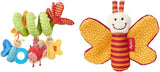 SIGIKID 42249 Aktywny motylek spiralny Baby Activity On Tour polecane dziewczętom zabawka dla dziecka od urodzenia Multicolor Toys Bebe Naty Shop Pakiet z zabawką dla dziecka 41181 Multicolor