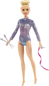Barbie Możesz Być Kimkolwiek Seria Blond Włosy Akcesoria do Gimnastyki Rytmicznej W zestawie Lalka Prezent Dla Dzieci Wiek 3+ GTN65