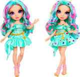 Olśniewająca lalka modowa Rainbow High Be – Celine Turquoise – niebiesko-zielona, ​​28 cm, z narzędziem do dekorowania, błyszczącymi klejnotami i akcesoriami do stylizacji