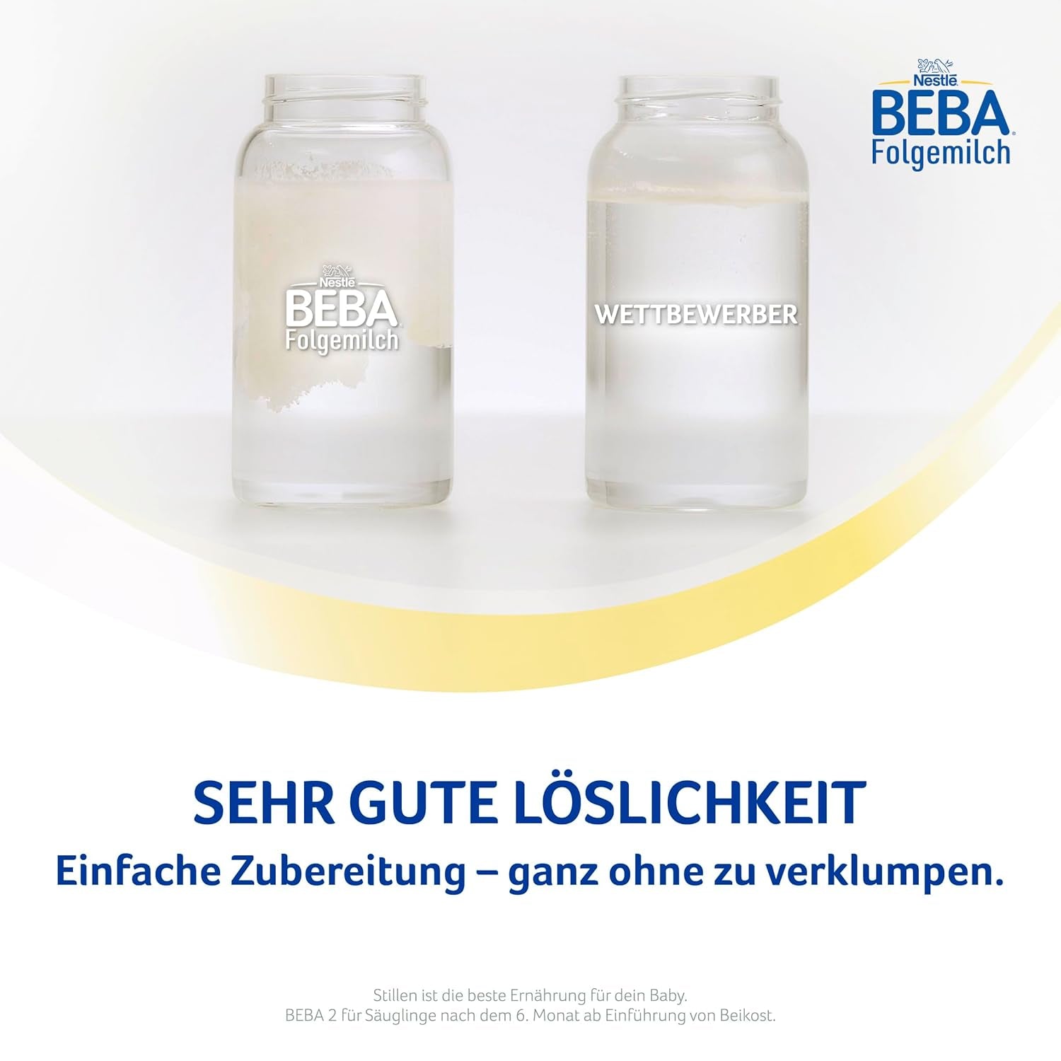 BEBA 2 - Mleko następne po 6 miesiącu, z kompleksem 5 HMO, zawartością białka odpowiednią do wieku, bez laktozy, bez oleju palmowego, bez oleju rybnego, żywność dla niemowląt, mleko w proszku dla dzieci, opak. 3 szt. (3 x 800g)