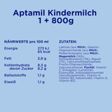 Aptamil Mleko wzrostowe 1 Plus - Mleko wzrostowe od 1 roku - 800g