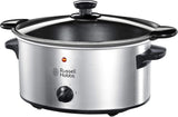 Wolnowar Russell Hobbs, 3,5 litra z powłoką nieprzywierającą, stal nierdzewna, 3 ustawienia temperatury i funkcja utrzymywania ciepła, Wolnowar 160 W. Domyślny tytuł sklepu Naty