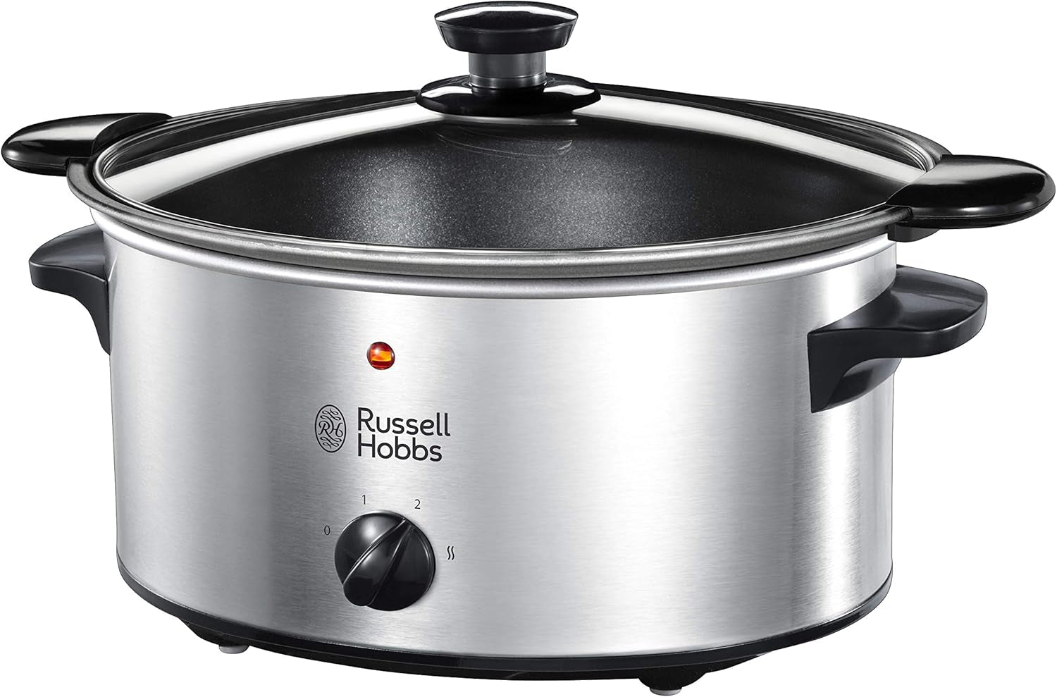 Wolnowar Russell Hobbs, 3,5 litra z powłoką nieprzywierającą, stal nierdzewna, 3 ustawienia temperatury i funkcja utrzymywania ciepła, Wolnowar 160 W. Domyślny tytuł sklepu Naty