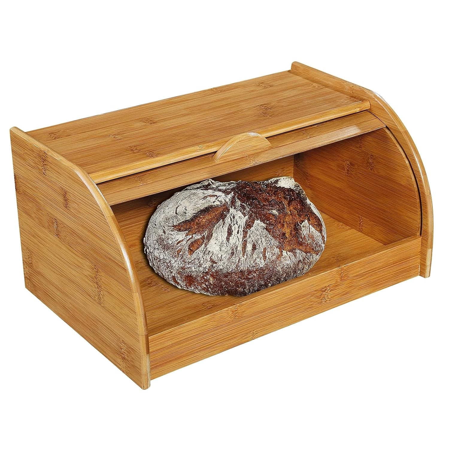 54118 Kosz na chleb, bambus 40 x 26 x 20 cm, brązowy, 40,x 27,5 x x 21,5 cm Pudełka do przechowywania żywności Naty Shop