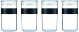 Słoiki do przechowywania BODUM PRESSO, tworzywo sztuczne, czarne, 4 x 0,25 l, 3 x 0,6 l, 3 x 1 l, 2 x 2 l Pudełka do przechowywania żywności Naty Shop Czarne 0,25 L