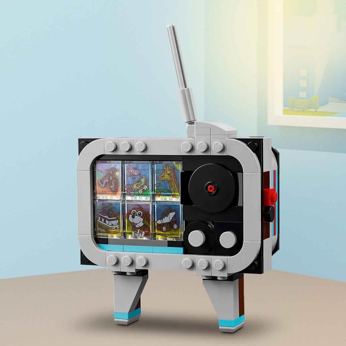 LEGO Creator Zabawka z aparatem retro 3 w 1, kamera, telewizor, dekoracje na biurko dla dzieci lub akcesoria do sypialni, prezenty fotograficzne dla dziewcząt i chłopców w wieku 8 lat 31147 Zestawy do budowania Kup w sklepie LEGO