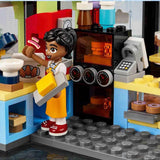 LEGO Friends Kawiarnia w Heartlake, zabawka dla dzieci, zabawkowa piekarnia, pomysł na prezent dla dziewcząt i chłopców w wieku od 6 lat, zestaw 3 figurek do zabawy i figurka psa 42618 Zestawy do budowania Besuche w sklepie LEGO