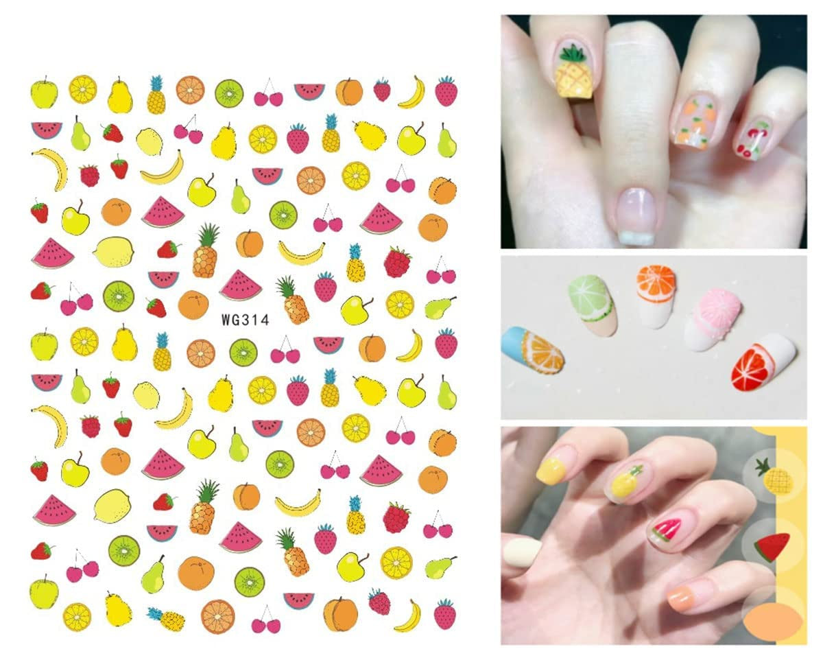 12 Blatt Nagelsticker Süß Kinder Nagelaufkleber Selbstklebend Weihnachtsblumen Blätter Tiere Pflanzen Früchte Nail Art Naklejka Dekoration Nageldesign Zubehör