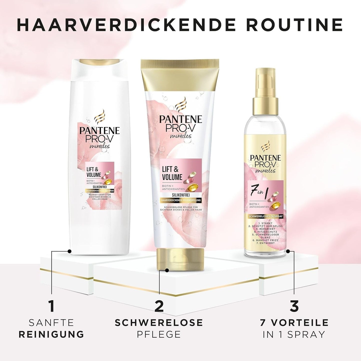 Pantene Pro-V Szampon podnoszący i zagęszczający z biotyną, bez silikonu Pantene pod prysznic i do kąpieli