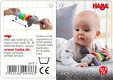 HABA 304771 - Grzechotka figurka jamnika, materiałowa zabawka dla dziecka z grzechotką, zabawka od 6 miesiąca. Toys Bebe Naty Shop