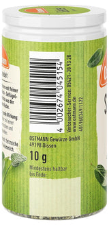 Ostmann Gewürze - Szałwia gerebelt | Würziges Kräuteraroma für Fleisch- und Gemüsegerichte | 10 g w dawce