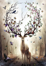 Ravensburger Puzzle 12000459 - Magic Deer - 1000 elementów puzzle dla dorosłych i dzieci od 14 lat, puzzle z jeleniem Puzzle Naty Shop Stary wzór