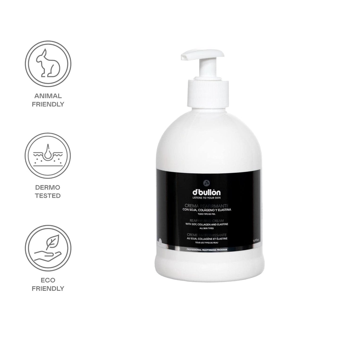 D'Bullón Profesjonalny krem ​​ujędrniający do piersi z soją, kolagenem i elastyną - 200 ml Kosmetyki i Uroda Naty Shop