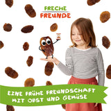 FRECHE FREUNDE Organiczne rodzynki, Trockenfrüchte ohne Zucker, ohne Zusatzstoffe, ungeschwefelt, in kleinen Snackboxen, Sultaninen für Kinder, opakowanie 20er, 20 x (3x14g)