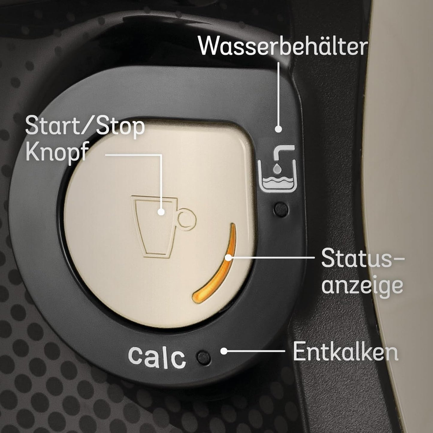 Bosch Tassimo Happy Friendly TAS107E Ekspres na kapsułki do espresso, ponad 70 napojów, odpowiedni do wszystkich filiżanek, Auto-Stop, zrównoważony rozwój, idealne dozowanie, oszczędność miejsca, 1400 W, kremowy/czarny