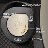 Bosch Tassimo Happy Friendly TAS107E Ekspres na kapsułki do espresso, ponad 70 napojów, odpowiedni do wszystkich filiżanek, Auto-Stop, zrównoważony rozwój, idealne dozowanie, oszczędność miejsca, 1400 W, kremowy/czarny