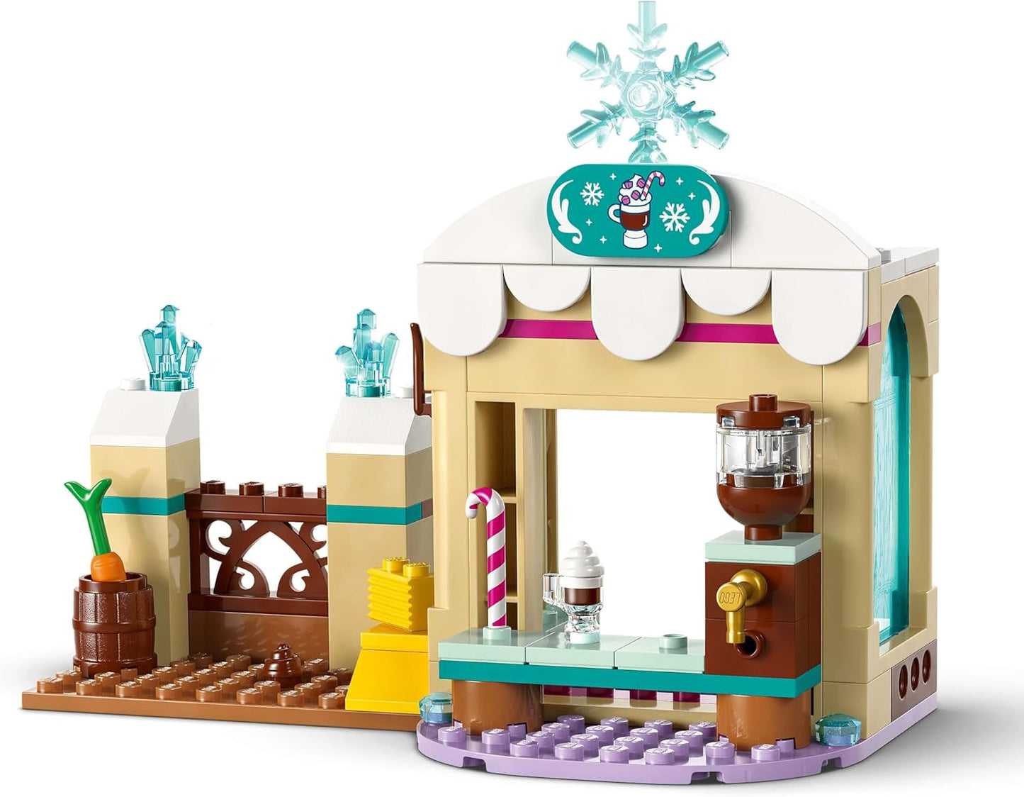 LEGO® Disney Przygoda Anny w Krainie Lodu, zestaw konstrukcyjny i fantastyczny, stojak na czekoladki z Anną, Kristoffem, Olafem i Svenem, minilaleczki, zabawka-księżniczka dla dziewczynek od 4 lat 43256 Zestawy konstrukcyjne w sklepie LEGO