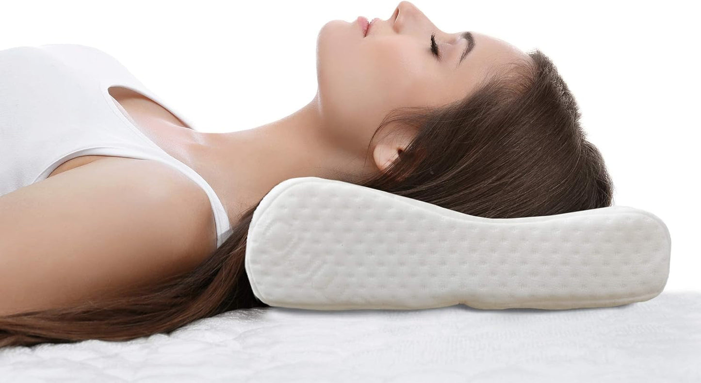 Bonmedico Duża poduszka ergonomiczna - Ortopedyczna poduszka podtrzymująca szyję - Poduszka pod szyję do podkładów bocznych, podkładów na plecach - Poduszka z pianki memory - Poduszka do spania dla dorosłych - Prezenty Wellness Poduszki ortopedyczne szyjki macicy Naty Shop
