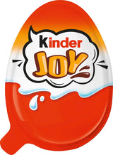 Kinder Joy opakowanie 2 szt. - Jedna połówka z pysznym kremem mleczno-kakaowym i chrupiącymi kuleczkami, druga połowa z wielką niespodzianką - Czekolada Wielkanocna, Słodycze Wielkanocne - Prezent Wielkanocny - 40g