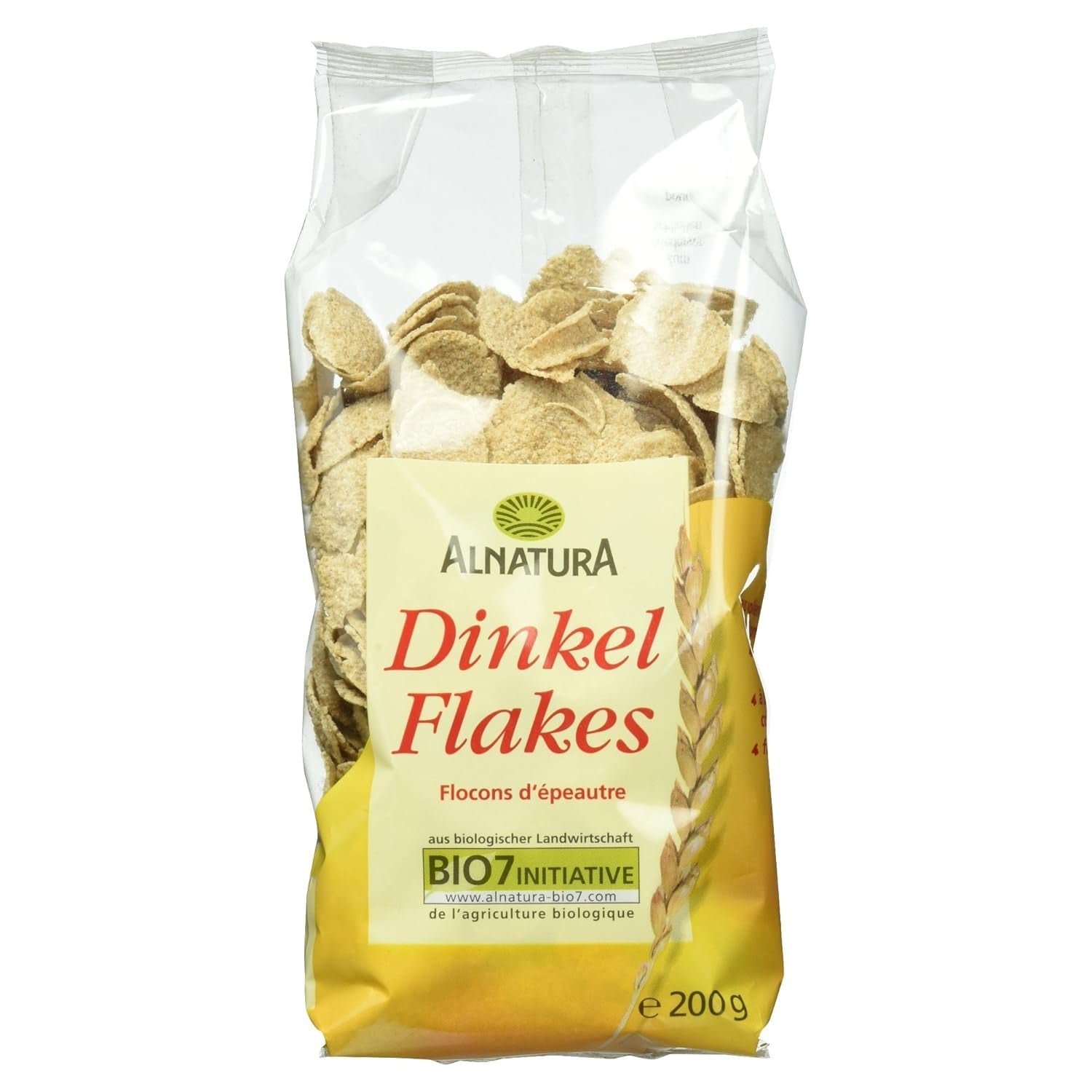 Bio Dinkel-Flakes, 200 g płatków śniadaniowych Naty Shop Domyślny tytuł