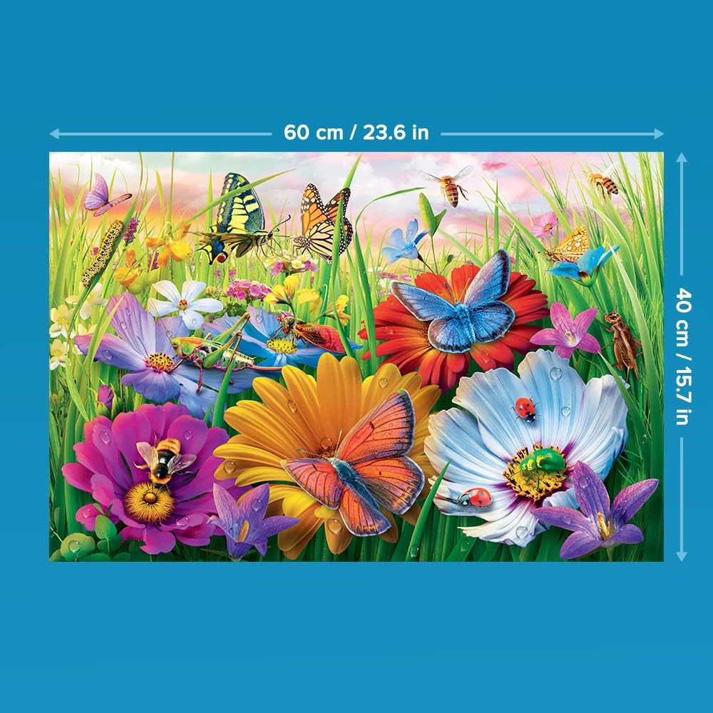 Trefl - Easypiece Puzzle: Owady na łące - 300 elementów - duże elementy, łatwe do układania, dla dorosłych i dzieci od 10 lat Puzzle Naty Shop