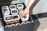 Pudełko ZWILLING FRESH & SAVE CUBE, rozmiar 2M, modułowe pudełko do przechowywania z możliwością sztaplowania, hermetyczne i opróżniane miejsce do przechowywania, można myć w zmywarce, przezroczyste pudełka do przechowywania żywności Naty Shop