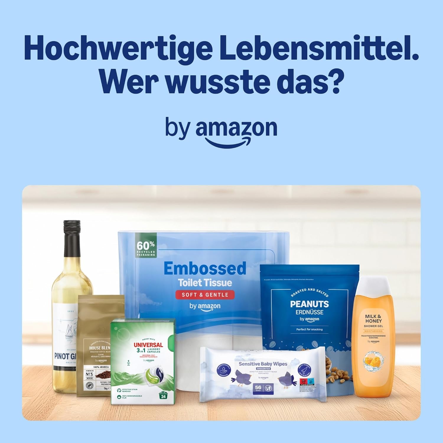 Chusteczki dla niemowląt Amazon Ultra Sensitive, 1080 chusteczek, bezzapachowe, 18 opakowań po 60 chusteczek (dawniej marka Amazon, identyczny produkt)