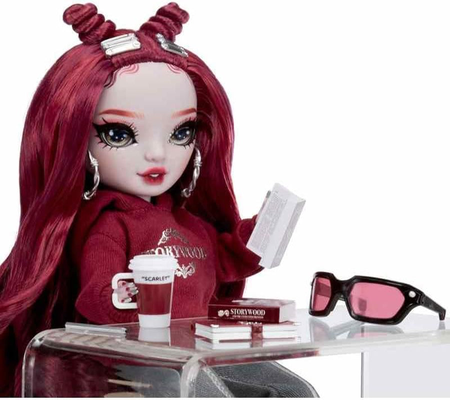 Rainbow High Shadow High Series 3 - Scarlett Rose - Maroon Fashion Doll - Modny strój i ponad 10 kolorowych akcesoriów do zabawy - Idealny dla dzieci w wieku 4-12 lat i kolekcjonerów