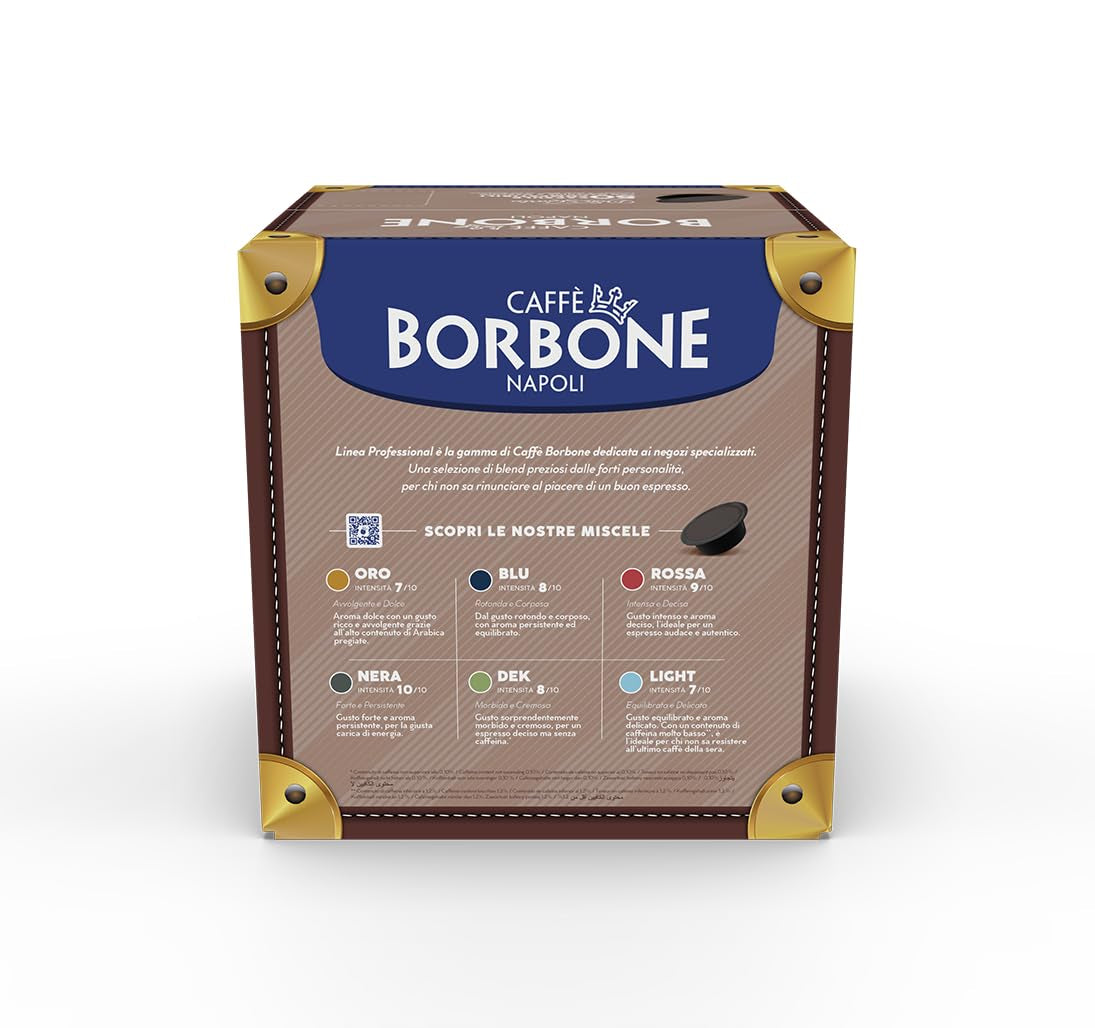 Caffè Borbone Don Carlo, Schwarze Kaffeemischung - 50 Kapseln - Kompatybilny z Lavazza®* A Modo Mio®* Haushalts-Espressomaschinen