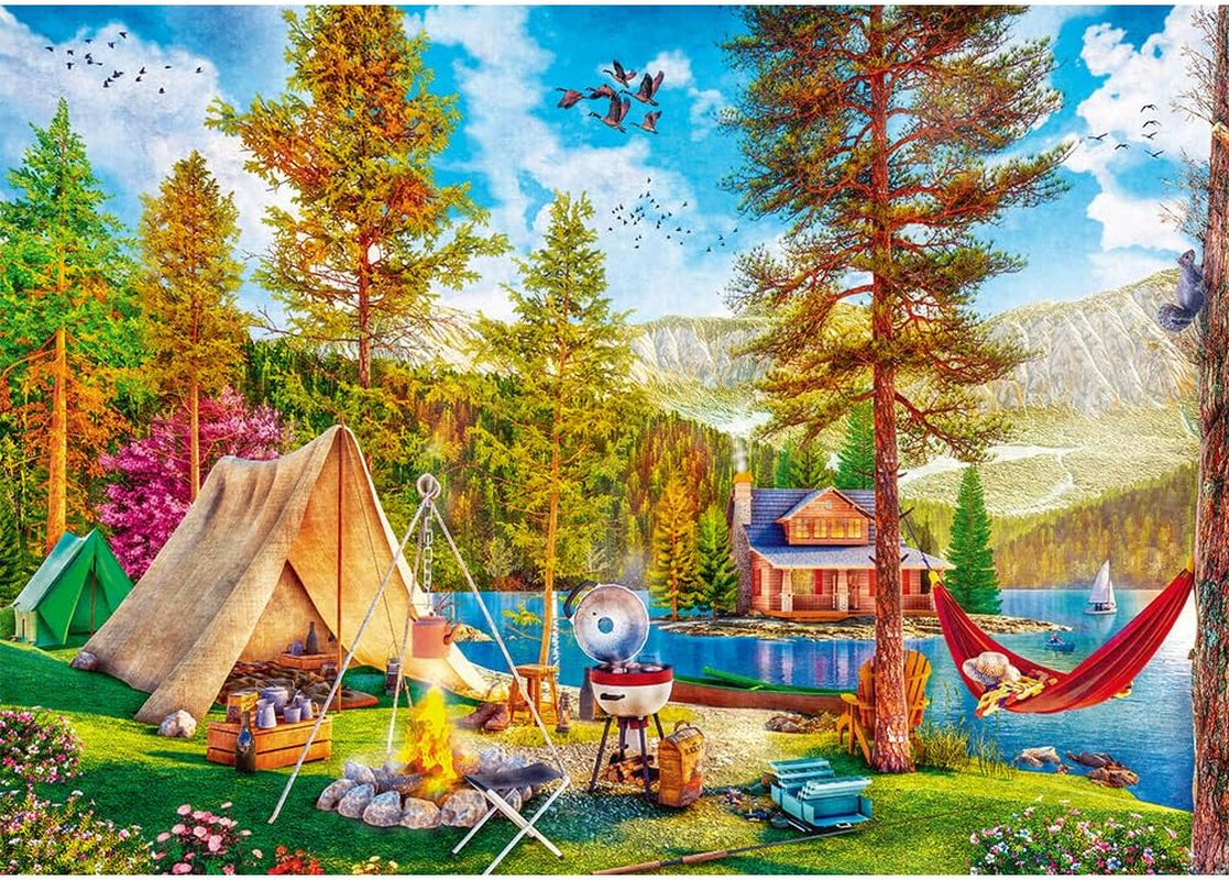 Trefl - Puzzle 2w1: Letni relaks - 2 X 500 elementów - Zestaw dwóch puzzli, DIY, Kreatywna rozrywka, Dla dorosłych i dzieci 10+ Puzzle Naty Shop