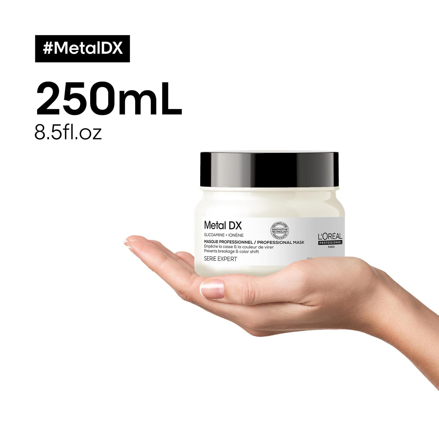 L'Oréal Professionnel Do włosów farbowanych, Promienne kolory i połysk, Seria Expert, Maska do włosów Metal DX Naty Shop