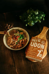 Udon Shirataki Konjac Noodles Bio 385g - Niskokaloryczny, bezglutenowy, wegański - z korzenia konjac, bogaty w błonnik DIET-FOOD