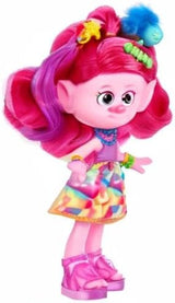 Mattel DREAMWORKS TROLLS Together Strong - smaczna lalka Queen Poppy Fashion - ponad 15 akcesoriów, brokatowy grzebień, zmywalny brokatowy żel, dla dzieci w wieku 3+, lalki HNF25 Naty Shop