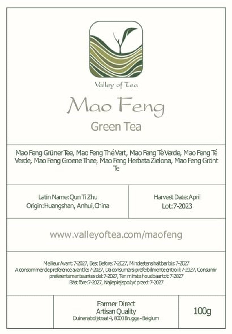 Mao Feng Huangshan Zielona herbata - słynna chińska herbata z Huang Shang - Maofeng Żółte Góry Liście zielonej herbaty Chiny Mao Feng Tea Organiczna zielona herbata Chińska zielona herbata Zielona herbata