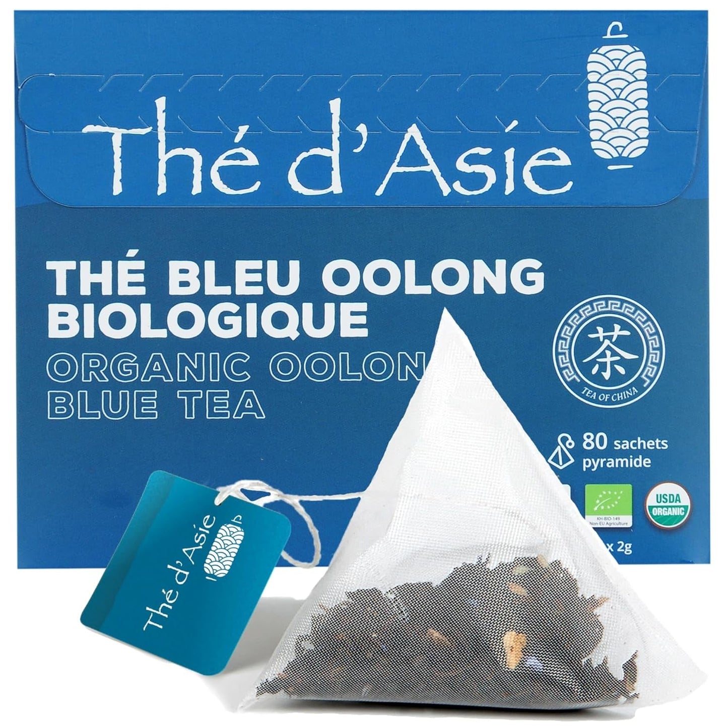 Khla - Bio Herbata Oolong 100 G - Niebieska herbata - Naturalna herbata sypana - Ekologiczna herbata azjatycka - Luźna i cięta - Herbata ziołowa i naparzana - Z Chin
