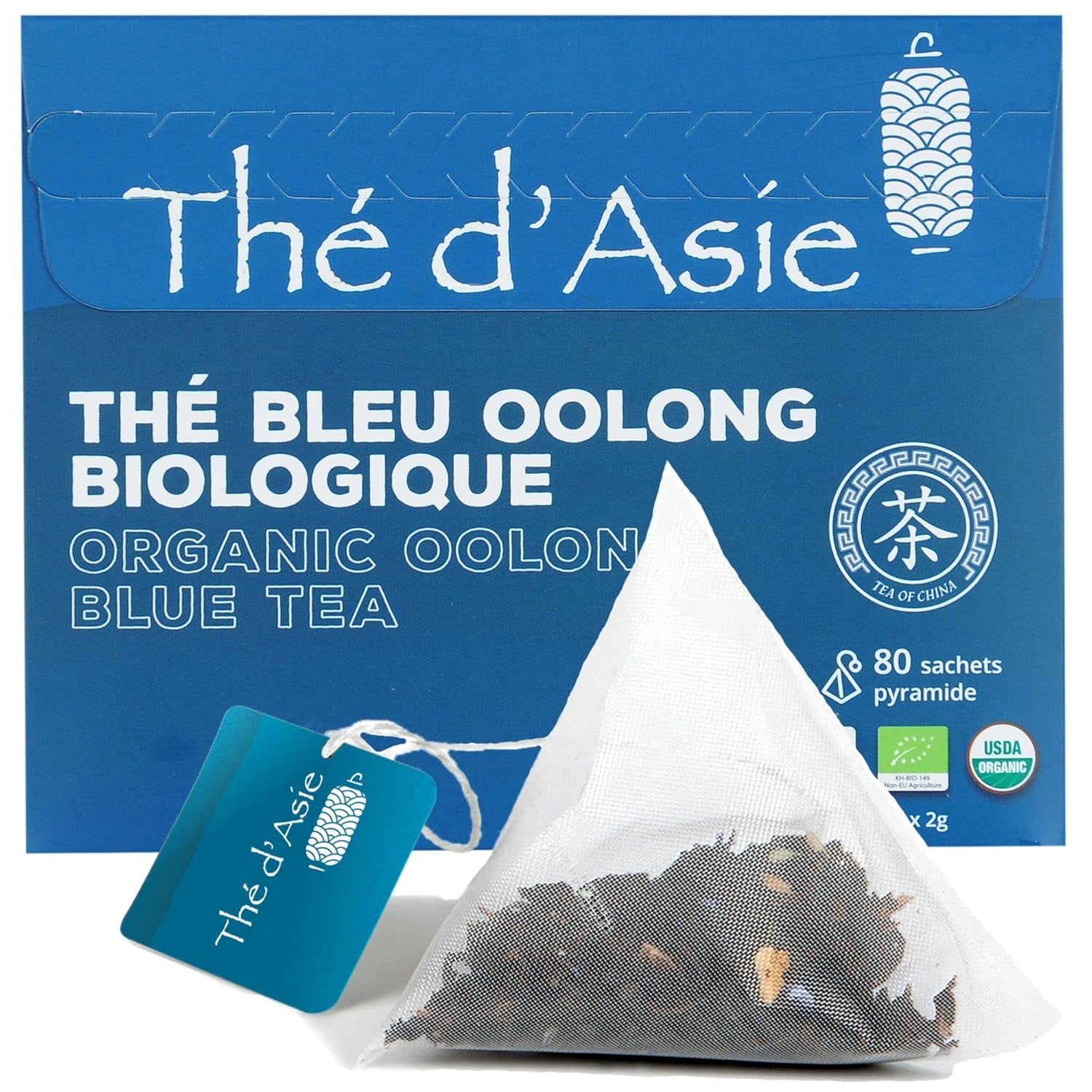 Khla - Bio Herbata Oolong 100 G - Niebieska herbata - Naturalna herbata sypana - Ekologiczna herbata azjatycka - Luźna i cięta - Herbata ziołowa i naparzana - Z Chin