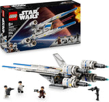 LEGO Star Wars 75399 Rebeliancki myśliwiec U-Wing Starfighter — Zabawka z funkcją oscylujących skrzydeł i trzema minifigurkami, w tym figurką Cassiana Andora i droida K-2SO — Prezent dla chłopców w wieku powyżej 8 lat i fanów Andora, sezon 2. Zestawy do budowania Beuche den LEGO-Store Tytuł domyślny